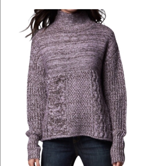 Simply Vera Vera Wang Sweaters - Simply Vera Vera Wang Cable Knit Funnel Sweater  Demitasse  Size XL